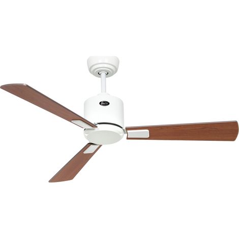 ECO NEO III 103, Ventilatore senza Luce, Corpo Bianco, CasaFan - Corpo: Bianco - Colore Pale: Noce e Ciliegio (1/5)