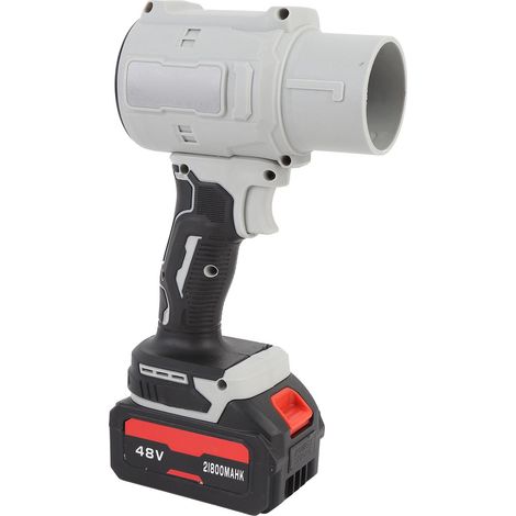 Souffleur de feuilles sans fil compact 130000 tr/min portable électrique mini turbine avec chargeur et batterie 21.8Ah pour clavier voiture prise UE (1/5)