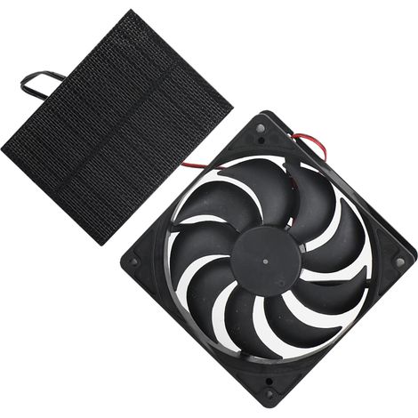 Kit de ventilateur solaire 3W pour salle de bain ou niche pour animaux. (1/5)