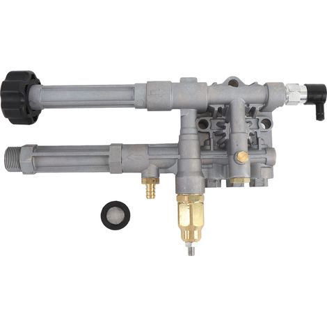 Ortviai Tête de Pompe pour Nettoyeur Haute Pression en Aluminium – Compatible AR42940, SRMW2.2G26, RMW2.2G24 (1/5)
