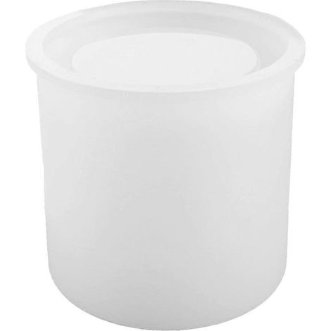 Moule en silicone pour porte-stylo (1 pièce) - Moule à crayons DIY en silicone - Moule pour porte-stylo-9.10X9.10X8.70CM-White (1/3)