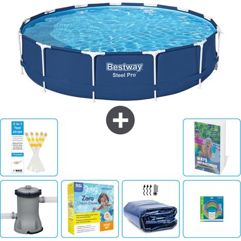 Bestway Steel Pro Rund - 396x84 cm - 7-teilig S181