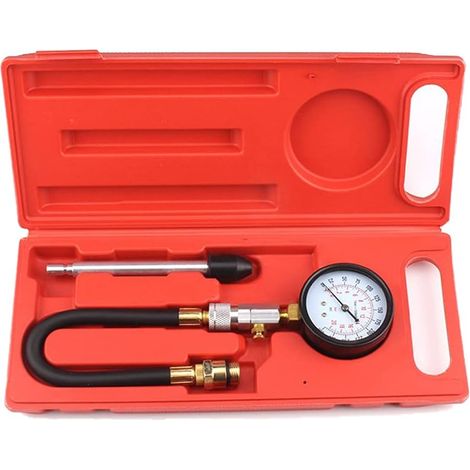Kit de jauge de compression professionnelle pour cylindre de moteur, testeur de compression de diagnostic, outil automobile, jauge d'outils de test de moteur (1/4)
