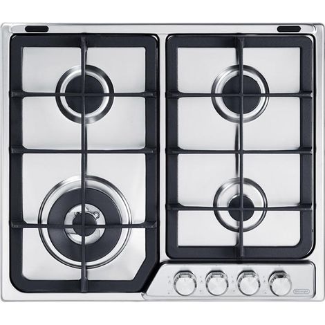 De'Longhi PFI 46 GH Einbau-Gasherd, Edelstahl, 60 cm, 4 Brenner