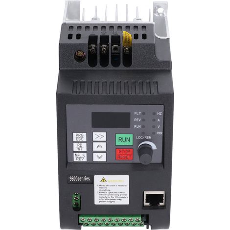 NFLIXIN 1,5 kW 220 V Einphasen-Frequenzumrichter, Motorumrichter 9600D-1T-00150M, 1 Eingang 1 Ausgang VFD, Drehzahlregler (1/5)