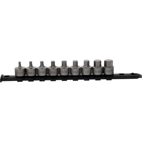 KS Tools 3/8 Bit-Stecknuss-Satz Innensechskant, kurz, 9-tlg, 4-14 mm (1/7)