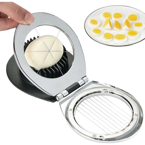2 in 1 Zinc Alloy Boiled Egg Cutter Grater Household Egg Cutting Tool Cooking Supply Kitchen Tool Gadgets (1/5)