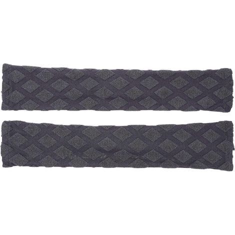 Set mit 2 abnehmbaren Bezügen für Bürostuhlarmlehnen, elastische Schutzhüllen – 40 x 7 x 1 cm – Dunkelgrau (1/4)