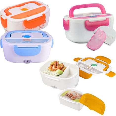 TrAdE Shop Traesio - Portavivande Termico Scalda Porta Pranzo Contenitore Elettrico Da Casa E Auto - (1/2)