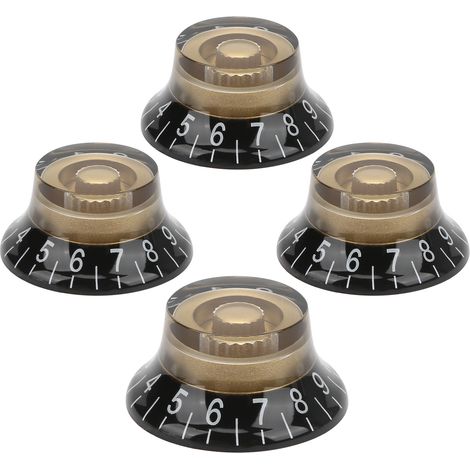 4 Stück Top Hat Knobs Lautstärke- und Klangregler-Potentiometer für E-Gitarren (EPI/LP-Zubehör) (1/5)