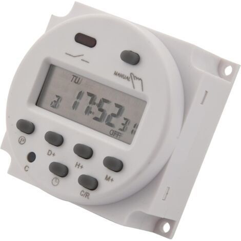 12V DC minuterie programmable Digitale LCD 16A ampère (1/5)