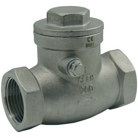 Clapet à battant inox 316 horizontal PN16 1/4'' (1/2)