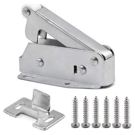 Latch Automatique À Détente Rapide - Acier À Froid - Pour Portes De Placard Et Trappes De Grenier - 1 Pièce (1/5)