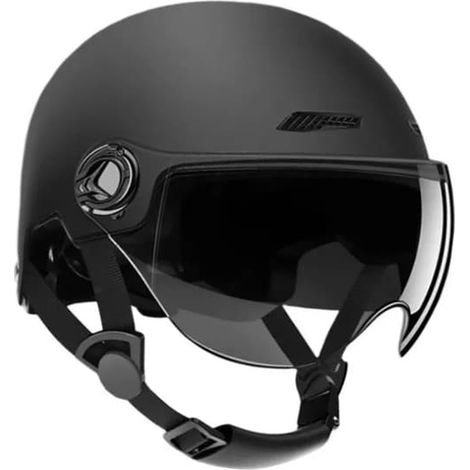 Casquette d'été ouverte, casque de moto jet avec double visière solaire (1/5)