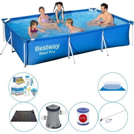 Bestway Bestway Steel Pro Rectangulaire - 300x201x66 cm - 7-pièces S22085