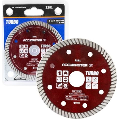 Disco Corte Ultrafino Porcelánico 115X22.2(8)mm Para Amoladoras Angulares