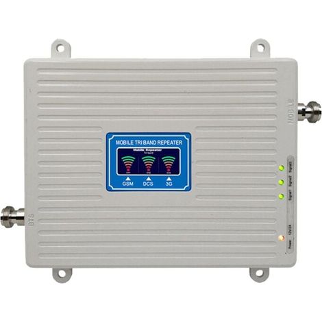 Grid Cool – Amplificateur répéteur de signal 2G 3G 4G 5G tri bande 900 1800 2100 MHz – Améliore la réception mobile – Technologies GSM WCDMA LTE