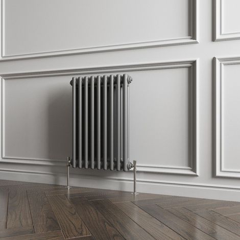 Biubiubath Traditional Cast Iron Style Radiator Horizontal 2 Column Anthracite 600x425mm