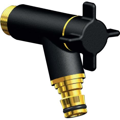 Robinet de jardin antigel OSLO horizontal Mâle 1/2'' (15/21) - Noir - ANQUIER