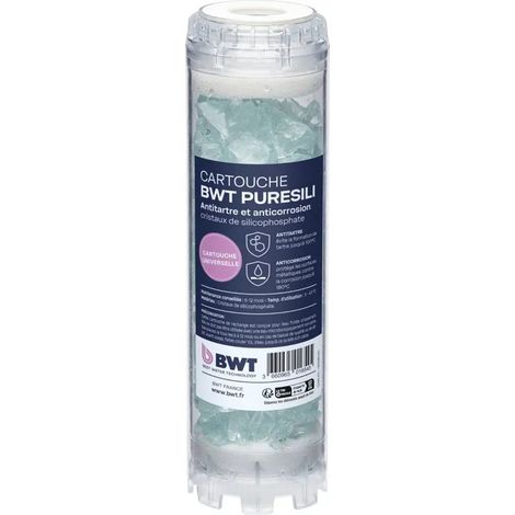 Wasserfilter BWT puresili Kalkschutz Korrosionsschutz 8x26 cm