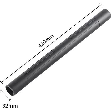 (Noir 32-410 m) Tube télescopique universel pour aspirateur, compatible avec la plupart des modèles d'aspirateurs (raccordement 32 mm). (1/4)