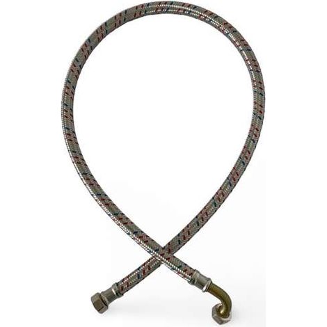 Meibes meiflex Panzerschlauch Bogen abgewinkelt DVGW 1/2" IG/IG (Überwurf) 1200 mm 5715.1704.120