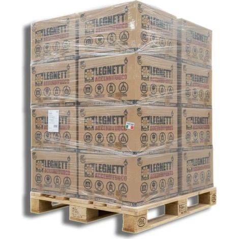 Legnetti Accendifuoco per Barbecue e Camini da 90 kg, naturali, rapida accensione