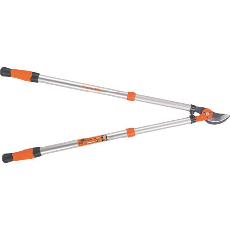 Bahco – Ébrancheur télescopique 70-90 cm – Manche en aluminium – Poignées bi-matière – Système de verrouillage quart de tour – Pour branches jusqu'à 40 mm