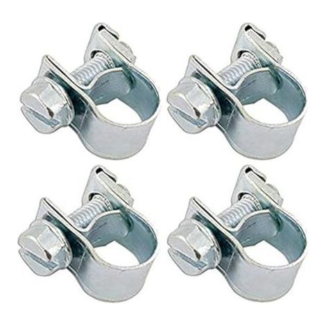 4x COLLIER DURITE ESSENCE A VISSER TONDEUSE MOTOCULTURE MOBYLETTE MOTO (6-8mm) (1/4)