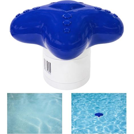 Distributeur de Chlore, Grande Capacité Longue Durée pour Spa, Flotteur de Chlore en Forme d'Étoile pour Piscine, Chloration d'entretien pour Extérieur Jardin Été (1/5)