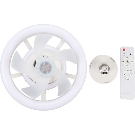LED Ceiling Fan with Dimmable Lighting, Remote Control, 3 Speeds, RGB Effect and 360° Oscillation (1/5)