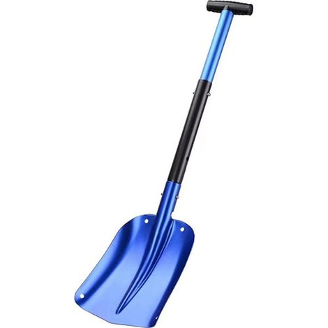 Pelle à neige en Avec poignée amovible verrouillage rapide cm 54-82 aluminium bleu (1/2)