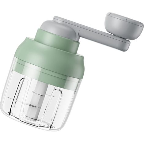 Hachoir à Ail Multifonction Manuel Portable Broyeur d'Ail pour Cuisine Maison et Cuisson Extérieur Vert (1/5)