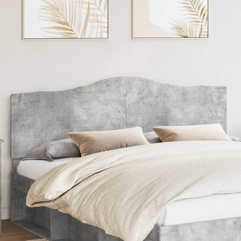 Tête de lit-Panneau de lit Gris béton 180 cm Bois d'ingénierie 291179 (1/5)