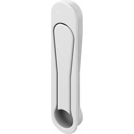 Poignée cuvette escamotable pop-up – Profondeur 11mm – Finition blanc RAL9016 – Carré 7x21mm – Installation fraisage oblong 28x135mm – Roto (1/5)