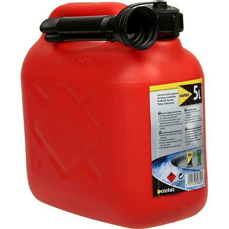 CARTEC Jerrican 5L Homologue Carburant rouge (1/3)