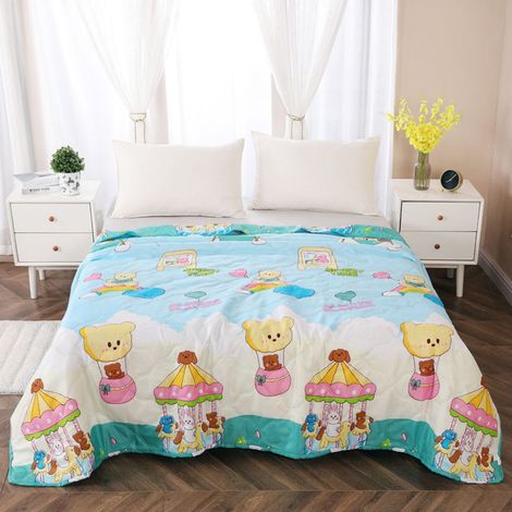 Couette - Coton 100 % - 110 x 150 cm - Pour Sieste Été - Usage Bébé Et Adulte - 1 Pièce (1/4)