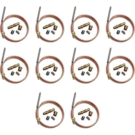 10 clips de thermocouple (1980-036) pour le remplacement des ensembles de voyants indicateurs de commande de thermostat, compatibles avec les thermocouples universels (36 pouces). (1/5)