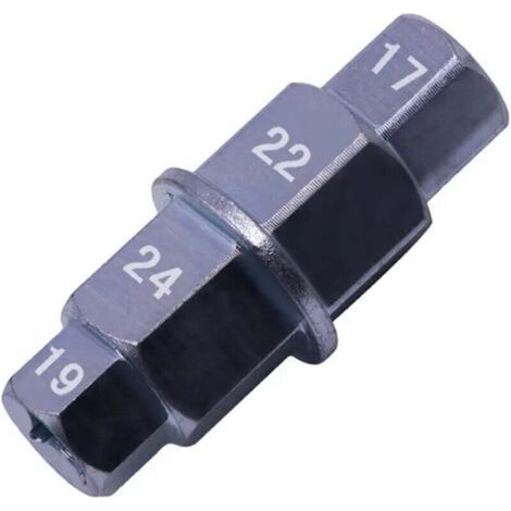 Motorcycle Front Wheel Axle, XU, Wheel Axle Wrench, Motorcycle Wheel Axle Wrench, Special Motorcycle Socket, Hexagonal Axle, Motorcycle Wheel Axle, Front Wheel Axle (Silver) - (1/4)
