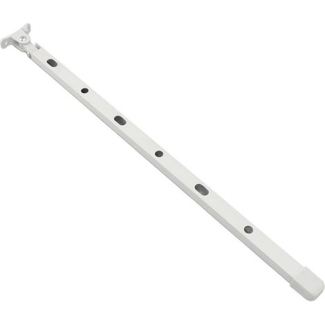 Kit de levier d'ouverture manuelle pour aérateurs de toit de fenêtre de serre, en aluminium robuste, avec 6 vis, 15,35 pouces, blanc. (1/5)