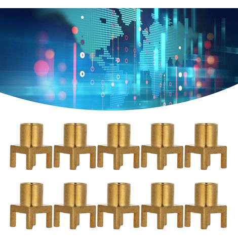 10 Pièces Connecteur Femelle MCX 4 Broches pour Carte PCB, Soudure Facile, Matériau OFC 50 Ohms