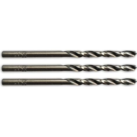 3 forets Ø 3,3 mm hss-g cobalt (5%) m35 pour taraudage m4 (1/2)
