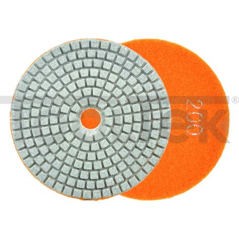 DISCO ABRASIVO LEVIGATURA LUCIDATURA A UMIDO GRES 100mm GR200 G78912