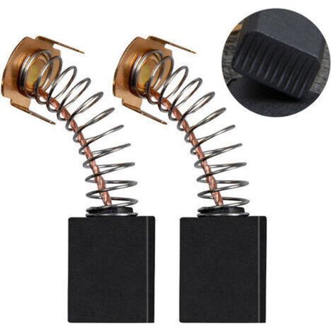 Spazzole di carbone per motori, resistenti e di alta qualità, 12 x 8 x 5 mm, compatibili con smerigliatrici angolari (10 paia)