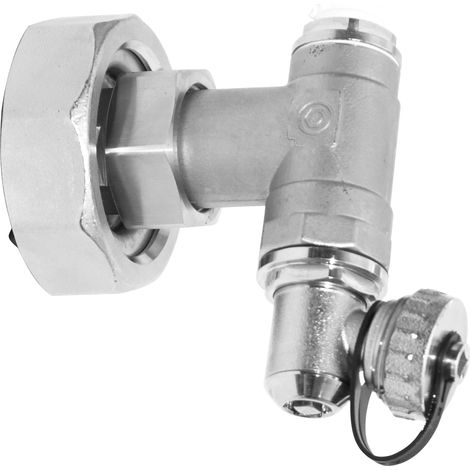 Floortec Spül- und Entleerset Industrie- flächenheizungs-Edelstahlverteiler