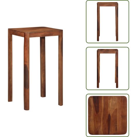 vidaXL Bartisch 60x60x107 cm Massivholz Akazie (1/5)