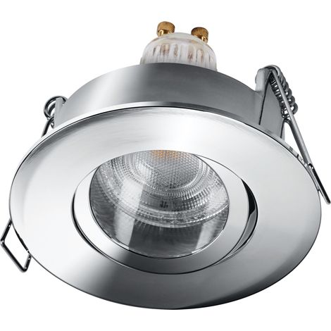 Smart Matter Spot LED encastrable IP65 RGBW réglable chrome, 4,7 W Smart Home, dimmable, contrôle par application (1/4)