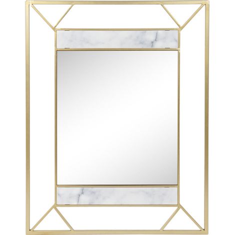 Miroir Métal Mdf 60X1,5X80 Doré (1/3)