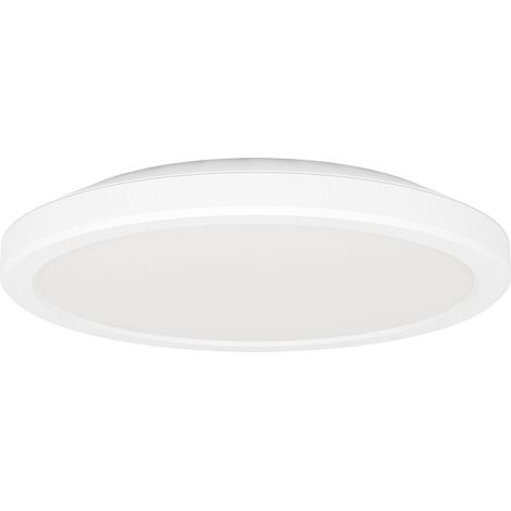LED plafonnier bureau Testara-E, Ø 21 cm, 1600 lumens, lampe blanche