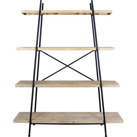SHELFY - libreria industrial in legno e acciaio (1/4)